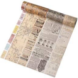 Conjunto de fita retrô Washi, Decoração Vintage, Washitape de mascaramento de Scrapbooking, Adesivos decorativos de lavagem, Diário, Diário - Image 2