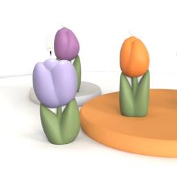 Molde cera forma tulipas, tema flor, molde fundição silicone, moldes velas coloridas, acessórios, presentes - Image 3