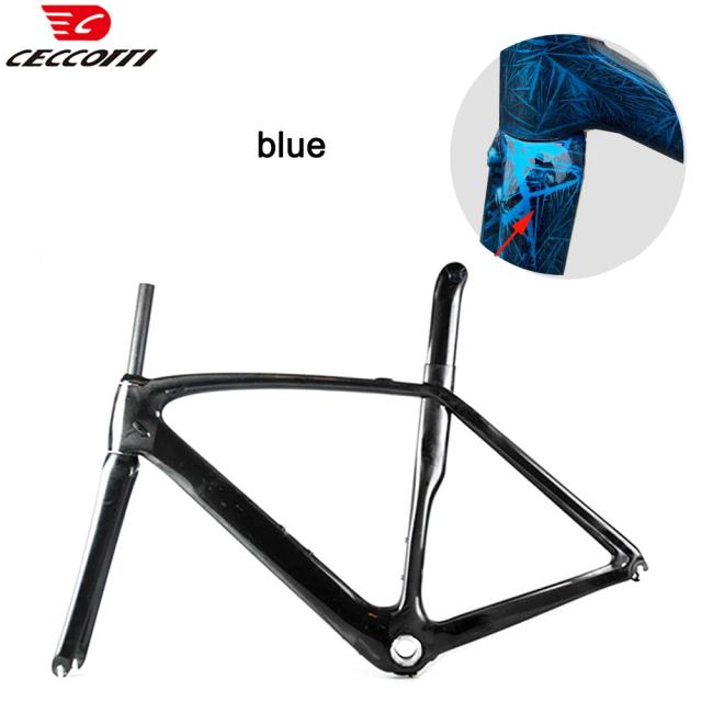 Cecotti Quadro de Bicicleta Personalizado Cor Congelada Quadro de Carbono Preço de Fábrica Quadro de Bicicleta de Estrada