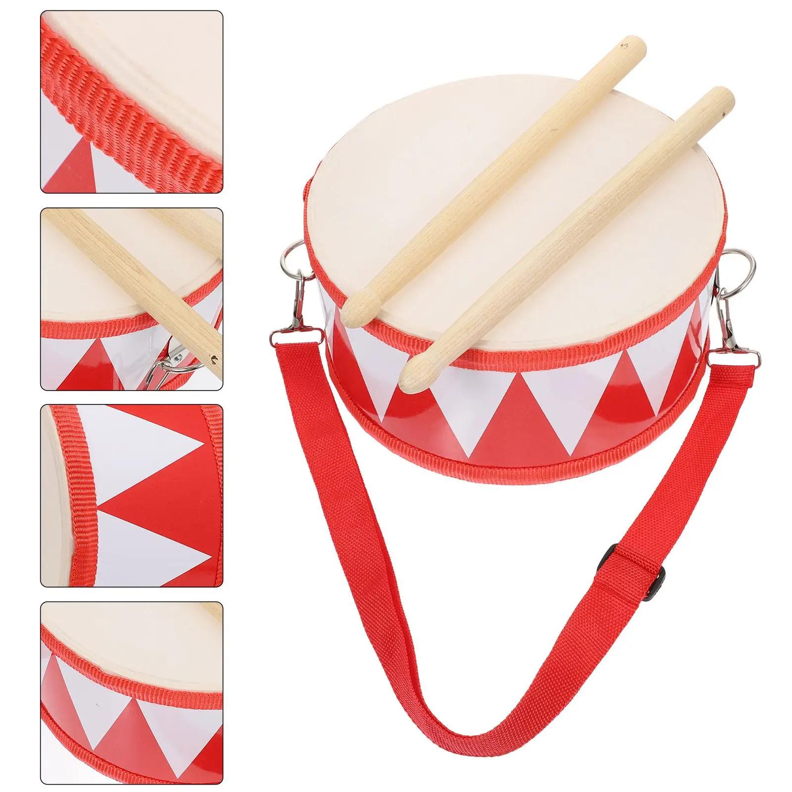 Tambor Snare percussão brinquedos para crianças, instrumento criança, crianças mão marchando, criança tambores de madeira, Tom Floor Kit, 11 Polegada - Image 1