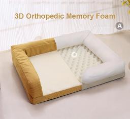 Cama ortopédica para cães pequenos e médios, confortável sofá de espuma de caixa de ovo, capa removível lavável, forro impermeável, cama para animais - Image 3