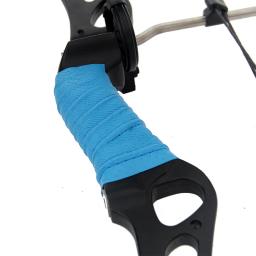2pc arco riser fita banda tiro com arco absorver suor banda antiderrapante elástico alça aperto arco riser fita corda envoltório choque absorver - Image 2