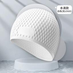 New Silicone Natação Cap Moda Piscina Cap Impermeável Proteção Orelha Profissional Esportes Aquáticos Swim Hat - Image 5