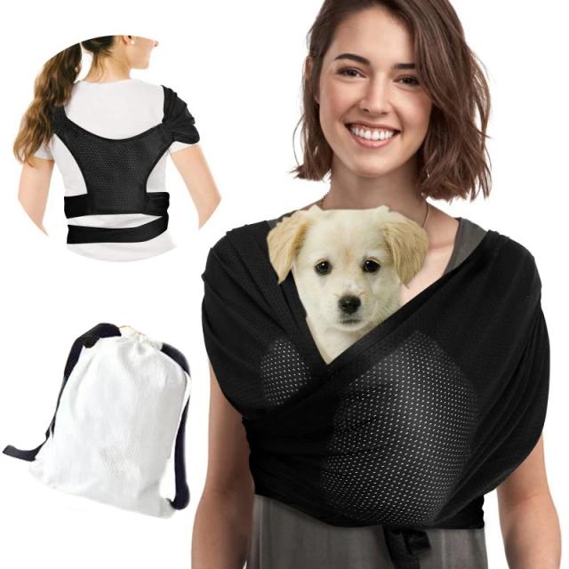 Transportador de Estilingue Frontal para Cães Pequenos com Alça Dupla para Viagens ao Ar Livre