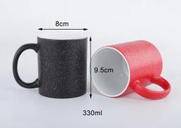 Caneca de cerâmica criativa personalizada feita sob encomenda, caneca que muda de cor foto faça você mesmo, caneca para café da manhã leite céu estrelado, presente exclusivo - Image 5