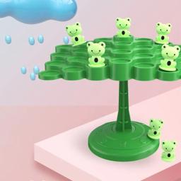 Diversão sapo equilíbrio árvore crianças matemática brinquedos balanceamento jogo de tabuleiro pai-filho interação mesa equilíbrio jogo brinquedo presente para crianças - Image 6