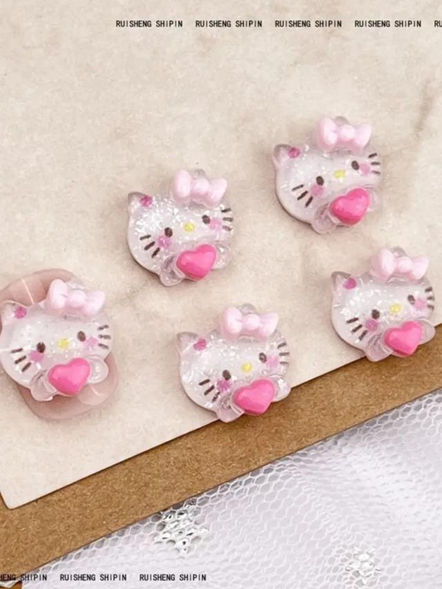 Acessórios de Cabelo Resina Animal Desenho Animado 30 Peças DIY Jóias