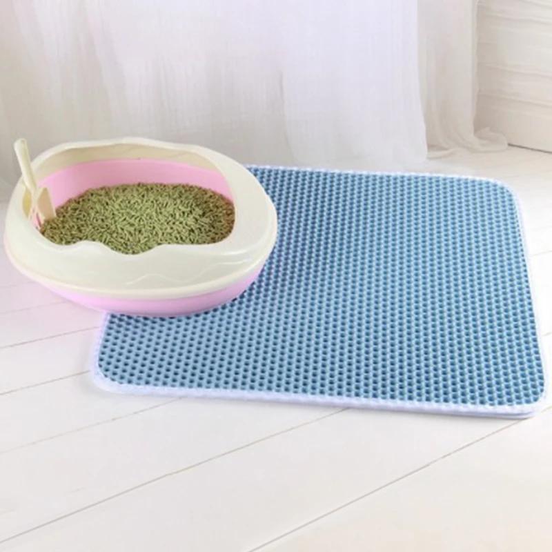 Dupla camada eva gato almofada de areia antiderrapante à prova dwaterproof água filtro de bacia de areia gatinho cão lavável colchão tapete pet limpo suprimentos - Image 1