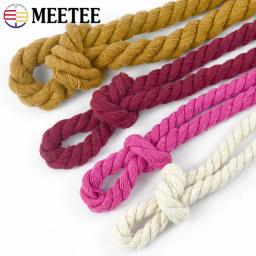 Corda de algodão colorida para decoração DIY, 3 ações, cabo torcido, cordas de macramé para bolsa cabos trançados, acessórios de costura 5m, 5-20mm - Image 4