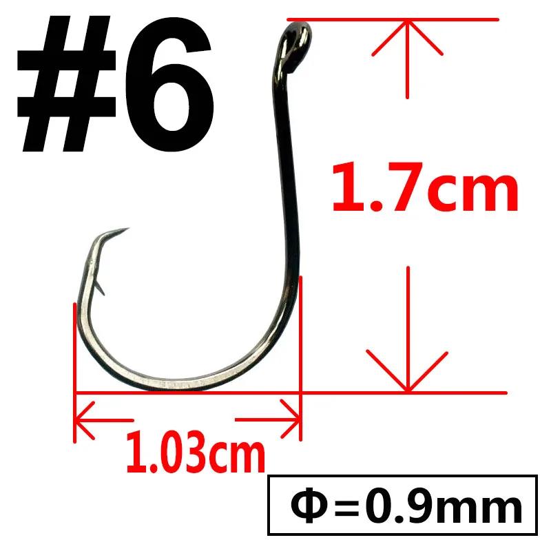 Gancho de pesca de aço carbono alto, Carpa Anzol, Jig Big Barbed Fish Hook, Círculo Esportivo Offset, 20pcs - Image 1