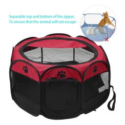 Dobrável Octogonal Pet Tent, Dog House, Camping Acessórios, Cerca ao ar livre, Cães Grandes, Cat Playpen, Puppy Kennel - Image 5