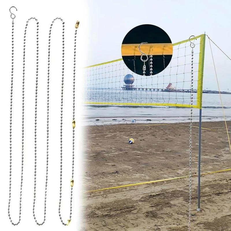 Rede alta do voleibol com correntes da altura, equipamento do treinamento dos esportes, 2 partes - Image 1