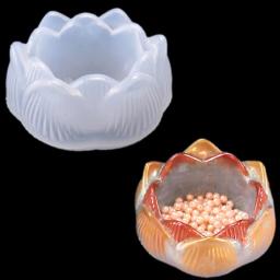 Lotus Forma Silicone Mold para DIY Artesanato Fazendo, resina epóxi Mold, 1Pc - Image 3