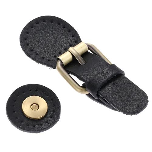 Fivelas Magnéticas para Costura em Couro - Fixadores DIY para Patchwork e Sacolas com Acessórios de Hardware, 1 Conjunto