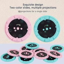 Lanterna de projeção de desenho animado, 10 cartões, 80 padrões, criativa, crianças, brinquedo, projetor, brinquedos para bebês, livro de histórias para dormir - Image 4