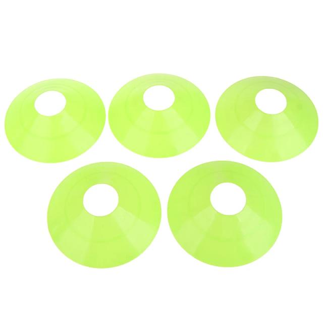Treinamento de Futebol: Conjunto de 5 Discos de Obstáculo e Suporte Plástico para Multi Esportes