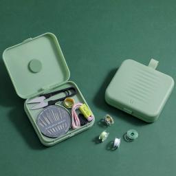 Caixa De Costura Magnética Portátil, Kit Multifuncional Doméstico, Conjunto De Caixa De Costura DIY, Armazenamento De Agulhas, Dedal - Image 2