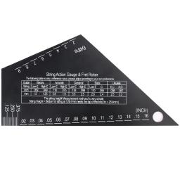Aço inoxidável guitarra corda ação calibre, Fret Rocker, altura régua para guitarra nivelamento, ferramenta Luthier - Image 6