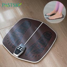 Elétrica EMS Foot Massager, Muscle Stimulation Pad, Folding Aliviar, Pressão Massagem Mat, 8 Modos, 32 Níveis de Força - Image 1