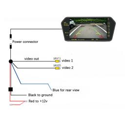 7 Polegada tela lcd full hd espelho monitor de estacionamento bluetooth usb fm player vídeo display automático para câmera traseira backup do carro - Image 6