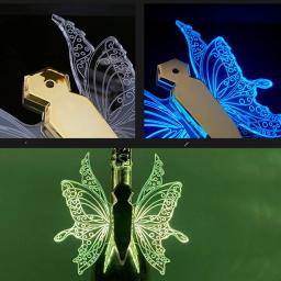 Recarregável LED Borboleta Asas, Champagne Garrafa Sparklers Luz, asas do anjo, incandescência Wine Cap Serviço, Strobe Baton, Topper Luz - Image 6