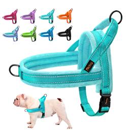 Warm Dog Harness Vest Colletes para cães de inverno Soft Padded Pet Training Harnesses Coletes Ajustáveis para Pequenos Cães Grandes Bulldog Pug - Image 1