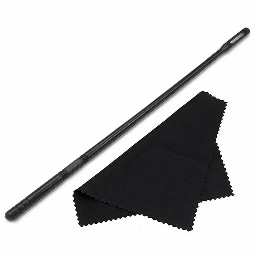 Vara De Limpeza De Flauta De Plástico, Cor Aleatória Pano De Limpeza, Instrumentos Acessórios, 14" - Image 1