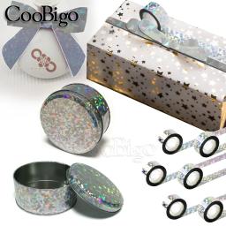 Fita laser com glitter, fita decorativa reflexiva, fitas holográficas, fita dupla face, prata, branco, espelho quebrado, antiaderente - Image 6