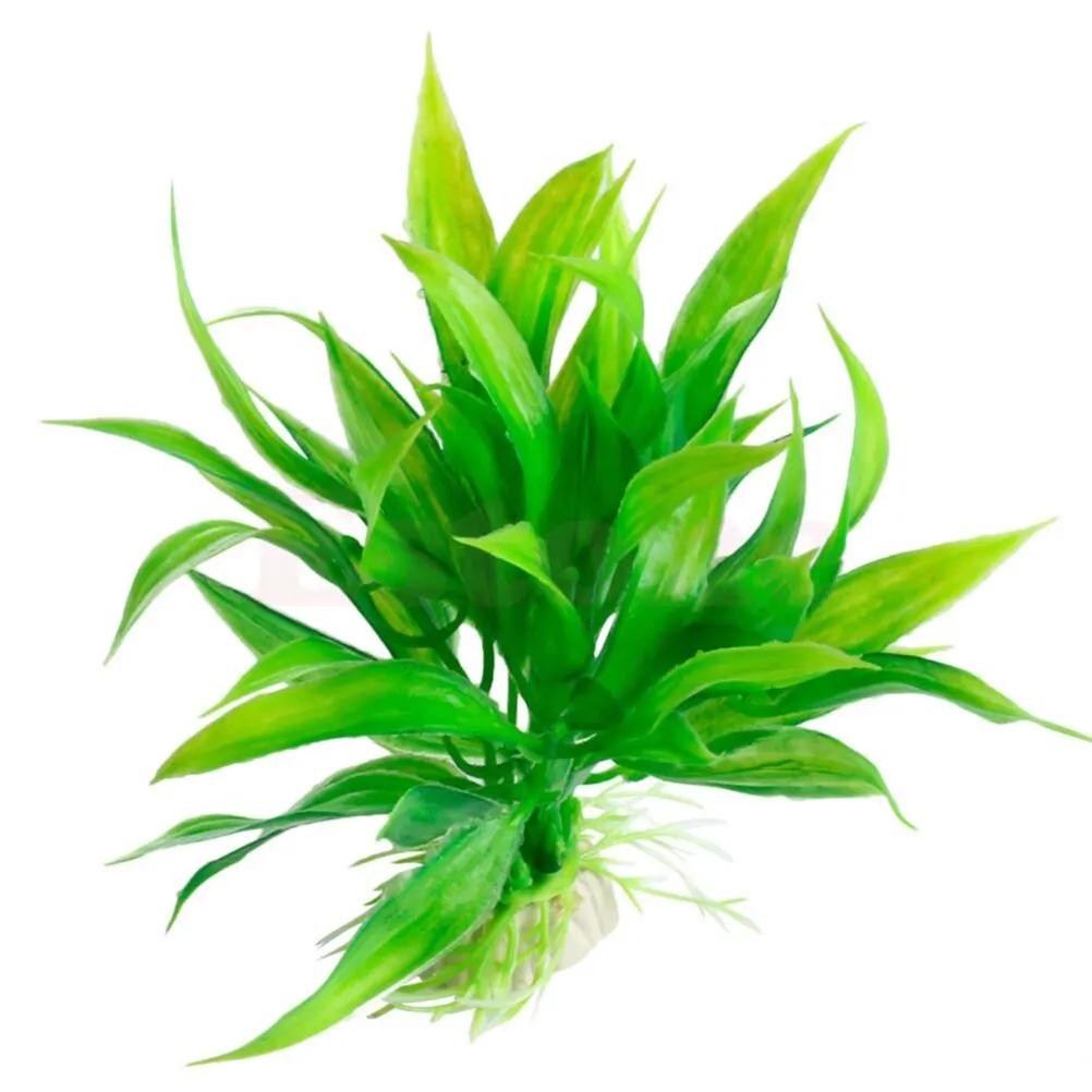 Artificial Aquário Decor Plantas, Ornamento De Ervas Daninhas De Água, Planta Aquática, Acessórios De Decoração De Grama De Aquário, 15cm - Image 1