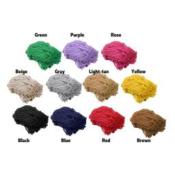 11 cores 100m 5mm algodão torcido corda cabo macrame linha diy artesanal artesanato tecido fio trançado casa decoração do casamento - Image 2