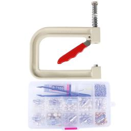 Manual Beading Machine, Fixed Cap Pearl Bead, Rebite Craft para roupas de reparo manual, Lace Knit Hat, Ferramentas de cabelo, 1 conjunto por lote - Image 1