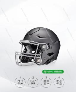 Capacete de Futebol Americano Adulto, Novo Capacete NFL - Image 2