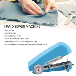 Máquina de costura portátil, esgoto manual, leve, portátil, alimentação automática, estrutura compacta para uso doméstico, ao ar livre, viagem - Image 1