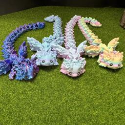 Impressão 3d brinquedo salamandra dragão ornamento de mesa impressão 3d animais escritório em casa artesanato impressão personagens presente natal figura ação - Image 6