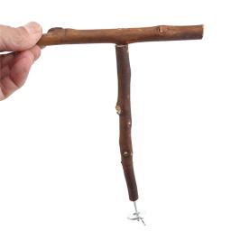 Papagaios De Madeira Natural Swing Toy, Contas Coloridas, Suprimentos De Pássaros, Sinos, Poleiro, Gaiola De Balanços Pendurados Para Animais De Estimação, 1Pc - Image 5