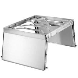 Multifuncional dobrável acampamento grill portátil de aço inoxidável grelha acampamento fogão a gás piquenique aquecimento fogão suporte - Image 4