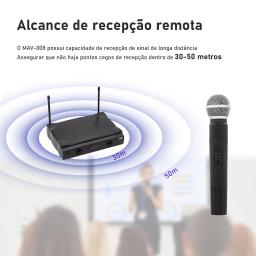 microfone sem fio profissional，microfone bluetooth sem fio，microfone karaoke，dj，microfone para pc，microfone podcast，do brasil - Image 3