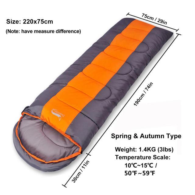 Sacos de Dormir Deserto & Raposa Quente para Acampamento 4 Estações - Adultos e Crianças com Saco de Compressão para Caminhadas e Viagens