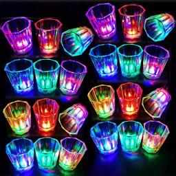 LED acender vidros brilhantes, copo de tiro, flash, beber, festa, brilho no escuro, 6 pcs, 12 pcs, 24pcs - Image 1