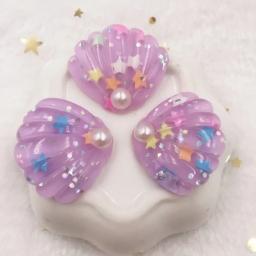 Glitter colorido pérola paillette concha plana volta cabochão pedra ornamento estatuetas para casa artesanato diy scrapbook ow89 - Image 3