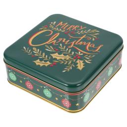 Caixa de armazenamento para biscoitos, latas para presente com tampas 1700X1700X620CM Caixa para doces de Natal - Image 1