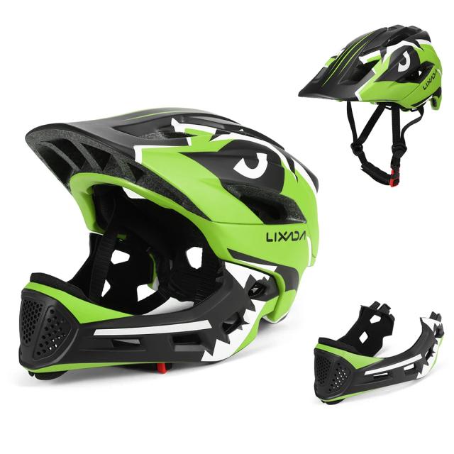 Capacete Infantil Full Face Destacável para Ciclismo e Skate