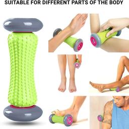 Massageador de pés rolo de massagem yoga bola de massagem plantar fáscia rolo relaxamento muscular para esporte bolas de fitness conjunto de exercício corporal - Image 2