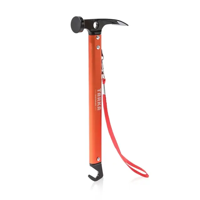 Martelo Leve Tarka com Cabeça de Aço Carbono - Ideal para Camping, Barracas e Aventuras ao Ar Livre