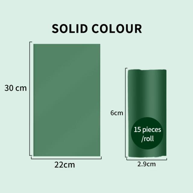 Saco de Lixo Biodegradável para Animais de Estimação com Quebra, 15 Sacos por Rolo, Ideal para Limpeza ao Ar Livre de Cachorros e Gatos