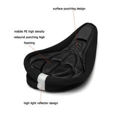 3D Soft Bike Saddle Seat Cover, Almofada De Espuma Confortável, Acessórios De Ciclismo, Novo - Image 6