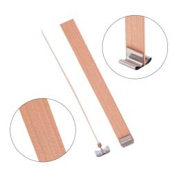 Conjunto De Pavio De Vela De Madeira Com Clip Base, Pavios De Vela Sem Fumaça Para DIY, Fabricação De Jarra De Vela De Parafina, Vela Fazendo Suprimentos, 30 PCs, 50PCs - Image 3