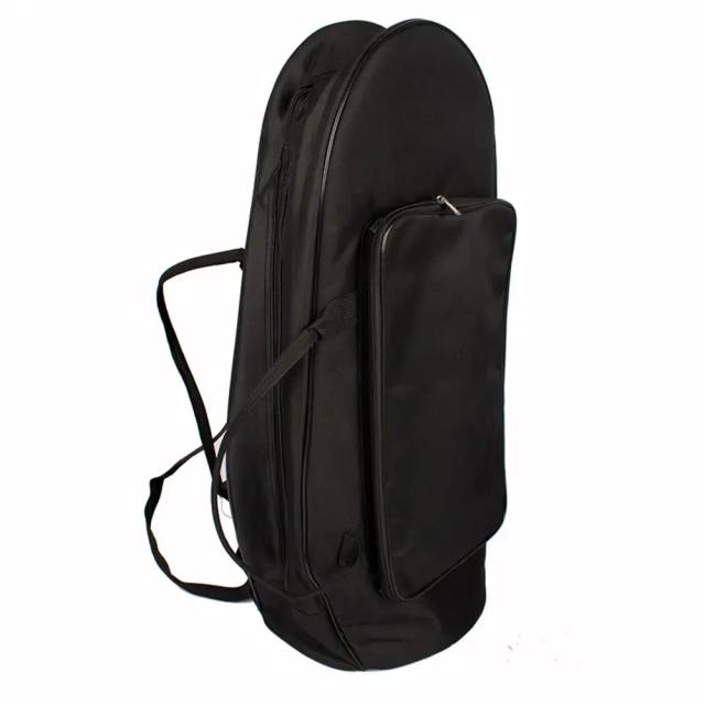 Mochila Oxford Preta para Instrumentos Musicais: Saco Portátil para Chifre Francês, Cornão Tenor e Tuba