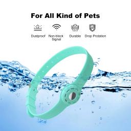 Novo coleira de silicone anti-perda para gato de estimação, para apple airtag, rastreador protetor, coleira de posicionamento anti-perda, coleira ajustável para animais de estimação - Image 3