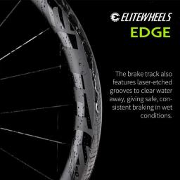 ELITEWHEELS EDGE 40mm 50mm Conjunto de rodas ultraleve de fibra de carbono 1291g Conjunto de rodas de freio de aro de estrada Sistema de catraca 36T Asa 20 raios - Image 4